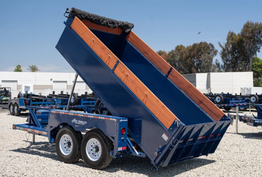 Air-tow 3D drop-deck dump trailer